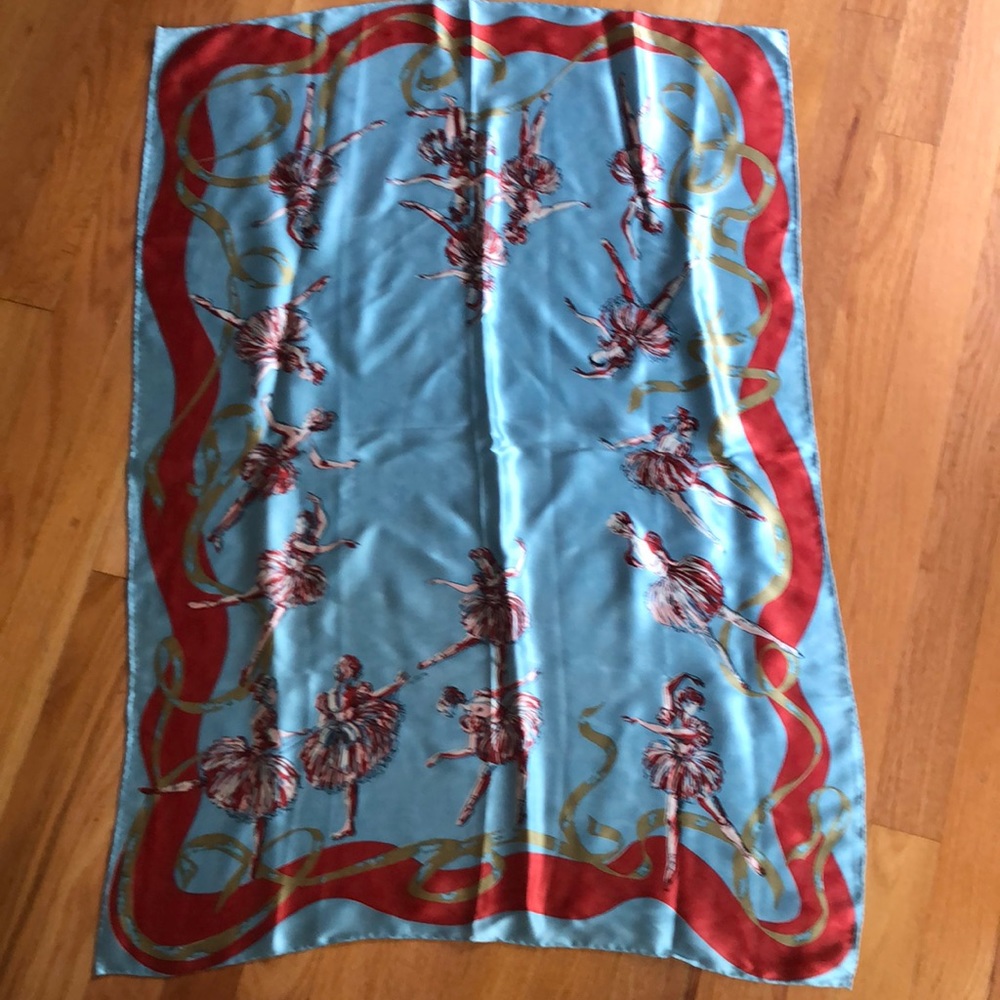 The Dance Silk Hand-Rolled Rectangular Scarf - image 4